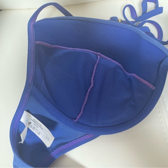La Vie En Rose Push Up Swim Suit Bikini Top - Picture 3 of 4